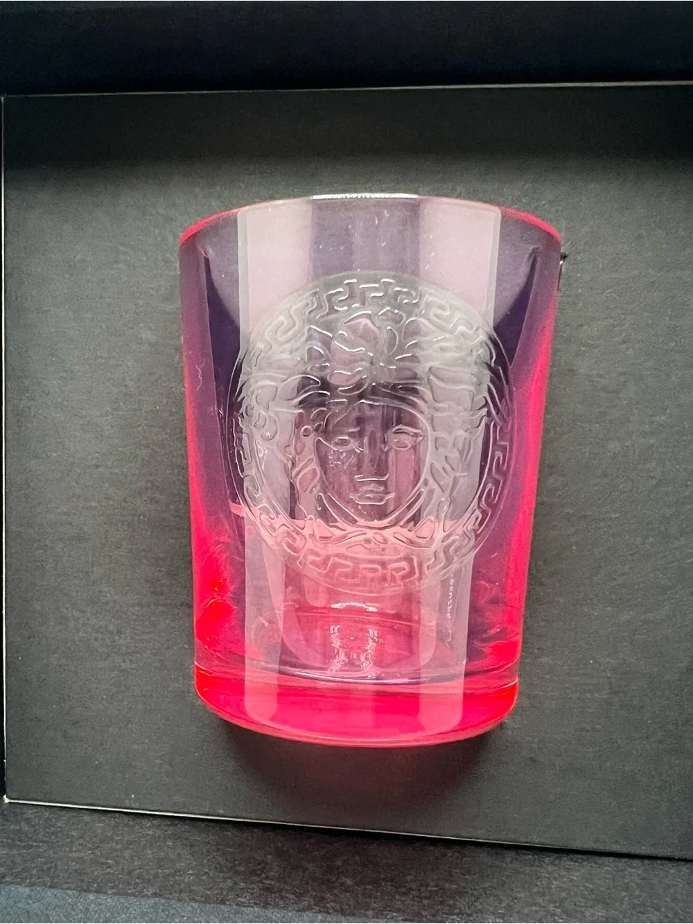 Versace Pink Medusa Etched Votive Holder